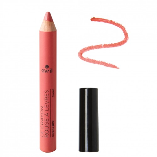 Crayon rouge à lèvres Corail - certifié bio