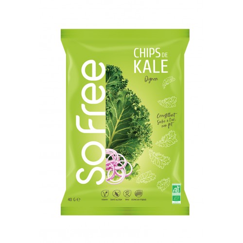 Chips de kale Oignon 40g SO FREE