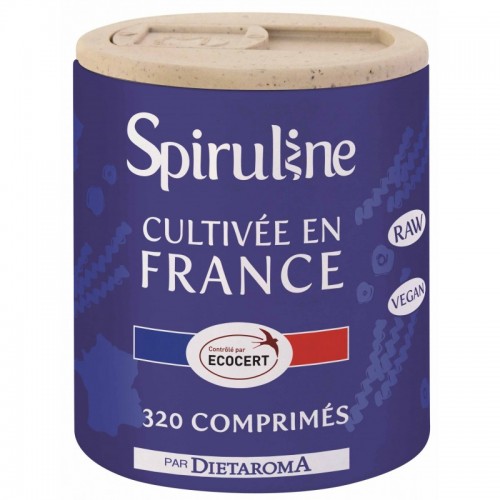 Spiruline cultivée en France Ecocert 320 comprimés
